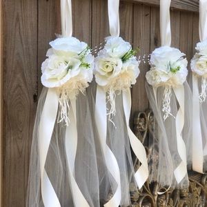 Hand made isle decorations for wedding and/ reception